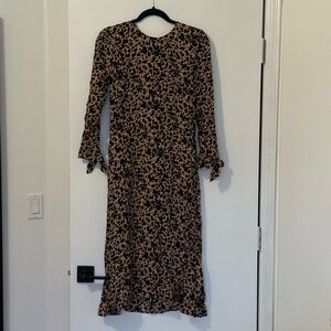 Reformation Leopard Print Midi Dress